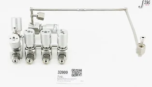 32000 APPLIED MATERIALS WELDMENT H2 AR SIH4 MANF OUTLET WXZ, 5 VLVS 0050-70557