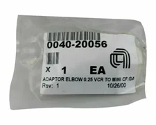 APPLIED MATERIALS AMAT ELBOW ADAPTOR ELBOW 0.25 VCR TO MINI CF, GA, 0040-20056