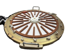 Applied Materials 0200-06616 (0200-08585) CERAMIC LID / HUB CENTER DUAL AMAT (C)