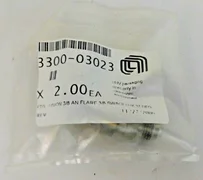 AMAT Lot of 2 Swagelok 37 Degree Union Fitting 3/8 AN Flare 3/8 3300-03023