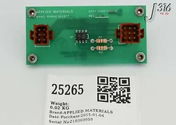 25265 APPLIED MATERIALS PWB, MAMO RANGE SELECT 0100-00035