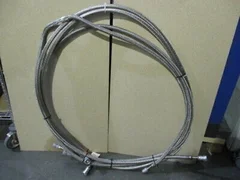 2 CTI Cryogenics 8043074G120, 10FT, Stainless Steel Hose, Cryopump, 452553