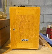 Nikon 67968 Binocular Upright Compound Microscope 10x-100x Wooden Case