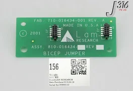 156 LAM RESEARCH PCB, BICEP JUMPER, FAB 710-016434-001 810-016434-001