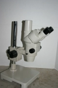 Nikon SMZ-2T Stereozoom Trinocular Microscope on Heavy Pole Stand
