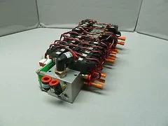 SMC 0100-35066 AMAT Chamber Interlock Pneumatic Manifold NVJ3243Y Used