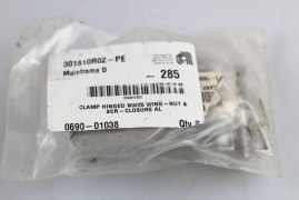LOT OF 2 AMAT 0690-01038 Clamp, NW16, AL, MKS HPS, 101838
