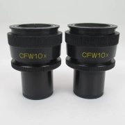 NIKON CFW10X FN18 23MM DIOPTER ADJUSTABLE MICROSCOPE EYEPIECE PAIR - CFW 10X