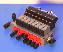 SMC NVV5J3-ULB950026 Ported Plug Manifold with NVJ3140 Valve 24VDC Pneumatic