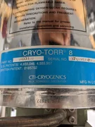 CTI CRYOGENICS CRYO-TORR CRYOPUMP 8 High Vacuum Pump 8033168