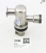 33186 APPLIED MATERIALS NOR-CAL VALVE PNEU NW 25 FLANGE 3870-01160