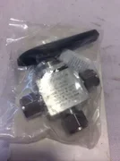 VALVE 3WAY SST 1/2T SWAG,  SWAGELOK SS-45XS8, AMAT 3870-02732 , 1500 PSIG ,