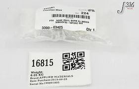 16815 APPLIED MATERIALS FTG HOSE SWVL BARB EL 90DEG 3300-03425