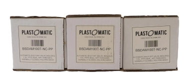 Plast-o-matic BSDAM100T-NC-PP Shut-off Valve AMAT 3870-02306 Lot of 3 New