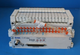 SMC VV5Q11-16-X1620V AMAT 4060-00957 16 Station Manifold Assy Pneumatic Valve