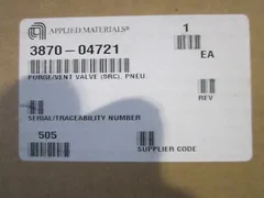 AMAT 3870-04721 PURGE/VENT VALVE (SRC), PNEU.