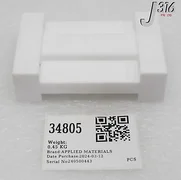 34805 APPLIED MATERIALS MANIFOLD, TEFLON FEED THRU, LID, CH PRDC 0021-06499