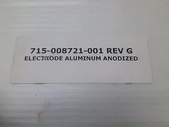 LAM RESEARCH 715-008721-001 ELECTRODE ALUMINUM ANODIZED, NEW
