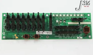 7867 APPLIED MATERIALS PCB ASSY EXPANDED GAS PANEL INTERFACE BD 0100-09106