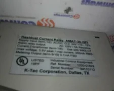K-Tec AMAT-30-GFI 1200-01622 Residual Current Relay