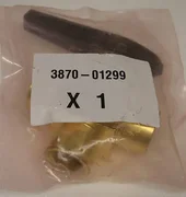AMAT 3870-01299 Whitey B-45XF8 Panel Mount 3-Way Brass Ball Valve, 1/2" NPT