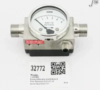 32772 APPLIED MATERIALS WATER FLOW METER, DISTRIBUTION PANEL 0190-05138