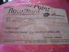 HD Pacific FlowPoint 53-146300-003 AMAT 0190-37407 Analog 6 Valve Controller