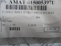 APPLIED MATERIALS AMAT 0150-05397 CABLE ASSY RESET SWITCH LIGHT