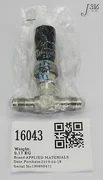 16043 APPLIED MATERIALS VALVE FINE MTR 1/4 VCR VERNIER HDL 3870-01515