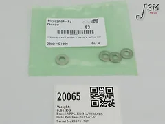 20065 APPLIED MATERIALS WSHR FLAT #1/4 .625OD X .281ID X .08THK (NEW) 3880-01464