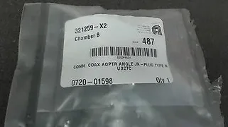 APPLIED MATERIALS - 0720-01598 - CONN COAX ADPTR ANGLE JK-PLUG TYPE N(UG27C)