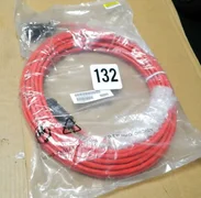 NEW LAM RESEARCH CABLE FIRE RED 50' PUMP CABLE CORDSET 853-810609-050 REV B