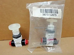 2 AMAT 3870-02675 VALVE PLUG MNL 75PS1 1/4 Furon PV1-44 Furon Manually Actuated