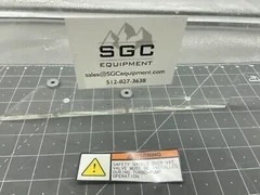 Lam Research Label Warning Safety Shield Must Be In PN: 785-025498-001