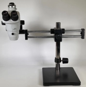 Nikon Stereo Microscope SMZ745T w/ Double Steel Arm Boom Stand, Nikon Ring Light