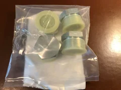 Applied Materials ( AMAT) 3300-07823 FTG SEAL-LOK PLUG 1" ORFS, STEEL (Lot of 4)
