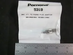 AMAT 0720-06524 CONN ADPTR BNC JACK (FEMALE) TO PHONO PL; BNC (F) TO PHONO PLUG