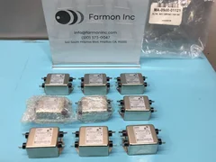 9 Corcom F7252 Filter, RFI 120VAC 10A QC, AMAT 0900-01121, 166300