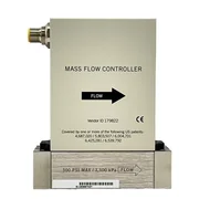 AMAT MASS FLOW CONTROLLER 3030-13421 HE 300 SCCM 500 PSI MAX / 3,500 KPA