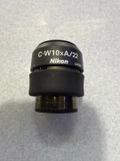 Lot of 2 Nikon C-W10xA/22 10x Wide Field 22mm Microscope Eyepieces Optical Lens