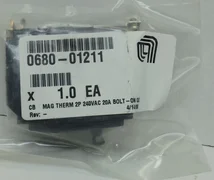 AMAT 0680-01211 MAG THERM 2P 240VAC 20A BOLT-ON QO SQUARE D QOB2205237 