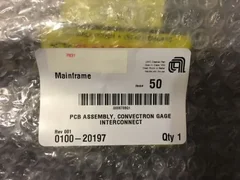 Applied Materials: PCB Assy Convectron Gage Interconnect P/N 0100-20197 Qty=2