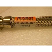 SET of 2 CRYO LINE PRESSURIZED Stainless Steel Braid Hose 2FT