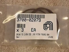 AMAT 3700-02079 O-Ring ID 2.050 CSD .139 VITON 75 DURO BRN
