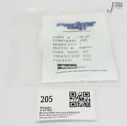 205 APPLIED MATERIALS ORING ID 13.984 CSD .139 VITON 3700-02765