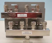 Applied Materials 0040-41728 Supply & Return Manifold 1/2" Tube Swagelok 316 SS