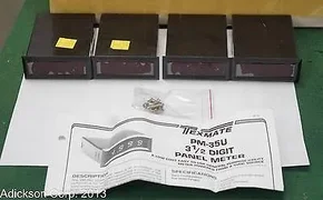 5 NEW Applied Materials 1040-01018 Texmate PM-35U Panel Meters 3 1/2" Digital