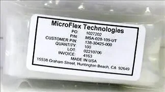 PACK/100pc MICROFLEX MSA-028-109-UT LAM RESEARCH 734-043990-001 REPLACEMENT PART