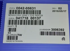 Amat Retaining Ring 200mm 5 Zone Profiler Applied Materials 0042-05631 / Sealed