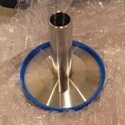 Applied Materials 0040-90187 KF40 to 1/2" Tube Vacuum Valve Adapter AMAT